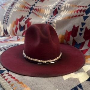 Kemo Sabe true Grit  Wide Brim Hat with silk ribbon Band